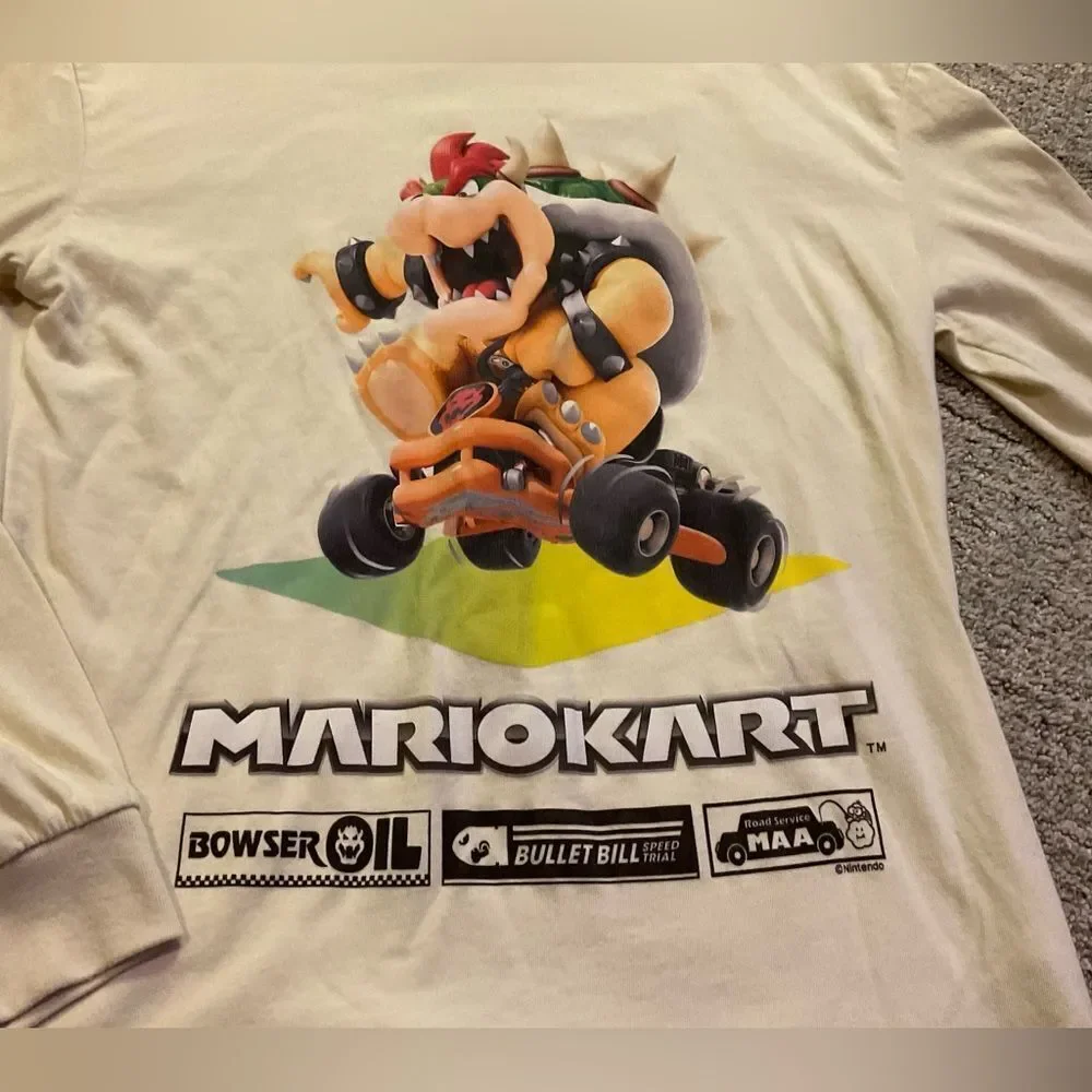 Mario Kart Kids Long Sleeve Shirt